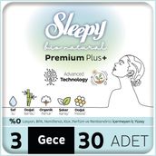 Sleepy Bio Natural Premium Plus Mega Paket Gece 30x5 150 Adet Hijyenik Ped