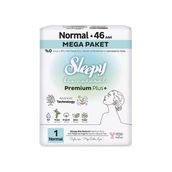 Sleepy Bio Natural Premium Plus Mega Paket Normal 46 Adet Hijyenik Ped