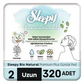 Sleepy Bio Natural Premium Plus Uzun 320 Adet Günlük Ped