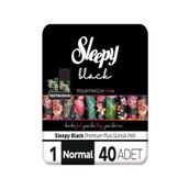 Sleepy Black Premium Plus 40 Adet Normal Günlük Ped