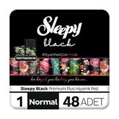 Sleepy Black Premium Plus 48'lı Normal Hijyenik Ped