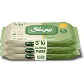 Sleepy Doğal Organik 3x15 Yaprak Islak Cep Mendili