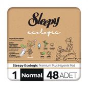 Sleepy Ecologic Premium Plus 1 Normal 48'li Hijyenik Ped