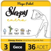 Sleepy Extra Gece 36'lı Ultra İnce Hijyenik Ped