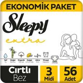 Sleepy Extra No:3 Midi 56 Adet Bebek Bezi