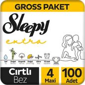 Sleepy Extra No:4 Maxi 100 Adet Bebek Bezi