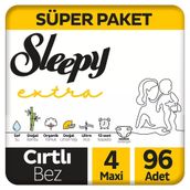Sleepy Extra No:4 Maxi 96 Adet Bebek Bezi