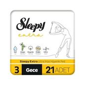 Sleepy Extra Ultra İnce Gece 21 Adet Hijyenik Ped
