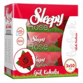 Sleepy Gül Kokulu 50x12'li 600 Yaprak Islak Havlu