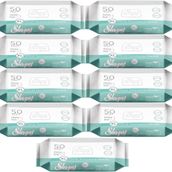 Sleepy Hasta Vücut Temizleme Islak Mendil Havlu 9x50 Yaprak XL Islak Mendil Seti