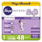 Sleepy Mega Boy Natural Soft Ekstra Yumuşak Normal 48'li Ped