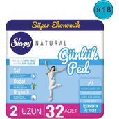 Sleepy Natural 18x32 Adet Uzun Günlük Ped