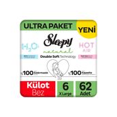 Sleepy Natural Double Soft No:6 XLarge 248 Adet Külot Bebek Bezi