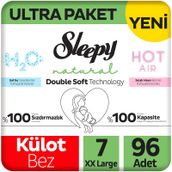 Sleepy Natural Double Soft No:7 XXLarge 96 Adet Külot Bebek Bezi