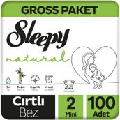 Sleepy Natural No:2 Mini 100 Adet Bebek Bezi