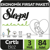 Sleepy Natural No:3 Midi 84 Adet Bebek Bezi