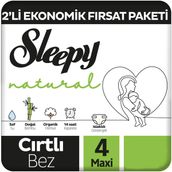 Sleepy Natural No:4 Maxi 120 Adet Bebek Bezi