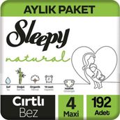 Sleepy Natural No:4 Maxi 192 Adet Bebek Bezi