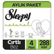 Sleepy Natural No:4 Maxi 288 Adet Bebek Bezi