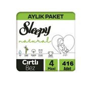 Sleepy Natural No:4 Maxi 416 Adet Bebek Bezi