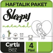 Sleepy Natural No:4 Maxi Bebek Bezi
