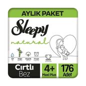Sleepy Natural No:4+ Maxi Plus 176 Adet Bebek Bezi