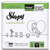 Sleepy Natural No:6 XLarge 192 Adet Bebek Bezi