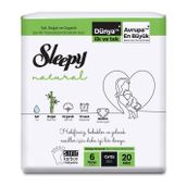 Sleepy Natural No:6 XLarge 20 Adet Bebek Bezi