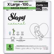 Sleepy Natural No:6 XLarge 62 Adet Bebek Bezi
