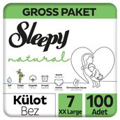 Sleepy Natural No:7 XXLarge 100 Adet Külot Bebek Bezi