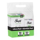 Sleepy Natural Ultra Gece 18 Adet Ped ve Uzun 3x32 Adet Günlük Ped