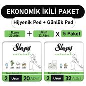 Sleepy Natural Ultra Uzun 20 Adet Ped ve Uzun 5x32 Adet Günlük Ped