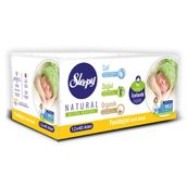 Sleepy Natural Yenidoğan Pamuklu 12X40'lı Yaprak Çoklu Paket Islak Mendil