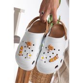 Slipcat Unisex Deniz Sabo Doktor Hemşire Karamel Renkli Confort Sandalet Hafif ve Kaymaz Taban