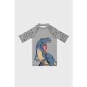 Slipstop Goliath Baskılı Uv Korumalı Kısa Kollu Mayo Erkek Çocuk T Shirt ST2532000005 GRİ