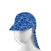 SlipStop Jaws Sun Hat Mavi Çocuk Şapka Mavi Tek Ebat