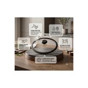 SLKNMTFK Diamond Serisi Tencere ve Tavalarla Uyumlu 20 cm Silikon Cam Kapak