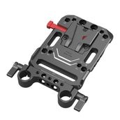 SmallRig 3016 V Montajlı Akü Plakası Çift 15 mm Çubuk Kelepçesi
