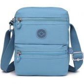 Smart Bags SMB3112 Buz Mavi Krinkıl Kumaş Kadın Çapraz Askılı Çanta