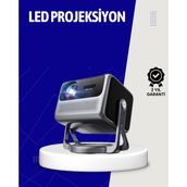 Smart Projector Android Tv Taşınabilir Gimbal Standlı