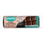 Smarter 5'li Çikolata Kokulu Büzgülü Orta Boy Çöp Torbası