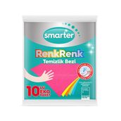Smarter Renk Renk 10'lu Temizlik Bezi