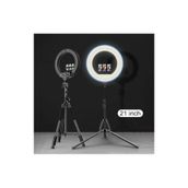 SMAYLİNG Ring Light Led Işık Halkası 21 Inç 54 Cm Profesyonel Stüdyo Işığı Ve 210 Cm Döküm Ayak Kumanda Çanta