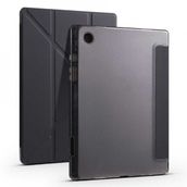 Smcase Samsung Galaxy Tab A8 10.5 SM X200 2021 Katlanabilir Standli Pu Silikon TF1 Kılıf