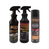Smx Arac Bakim Seti(Seramik Katkili Hizli Cila-Torpido Parlatici-Susuz Motor Temizleme)