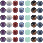 SOFPLATE 2 Kordon Yakl. 94 Kırmızı Jasper Boncuğu 8 mm Doğal Taş Boncuk Seti Çakra Renkli Lazuli Kaplan Gözü Küre Yuvarlak Karışık Taş Düz Gevşek Mesafe Tutucu Takı Bilezikler Kolyeler Kendin Yap