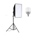 Softbox Set 50x70 cm Ürün Çekimi Moda Reklam Cast İçin Güçlü 50 wat Led Ampullü Sürekli Işık