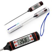 SOGUD Dijital Gıda Termometresi – Hızlı Okuma Mutfak Termometresi, Paslanmaz Çelik Prob, LCD Ekran, -50°C ~ 300°C Ölçüm Aralığı, Et Süt Yağ Şeker BBQ ve Fırın İçin Hassas Termometre