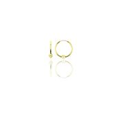 Söğütlü Silver SGTL11278 Gümüş Altın Yaldızlı 14 Mm Sade Toplu Halka Küpe