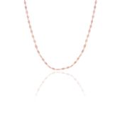 Söğütlü Silver SGTL11630 Gümüş 55 Cm Rose Mekik Pullu Kolye